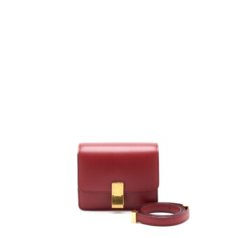 Celine Mini Classic Box Bag Red GHW