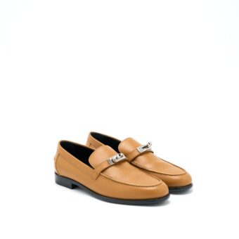 Hermes Size 37.5 Destin Loafer Natural Colour SHW