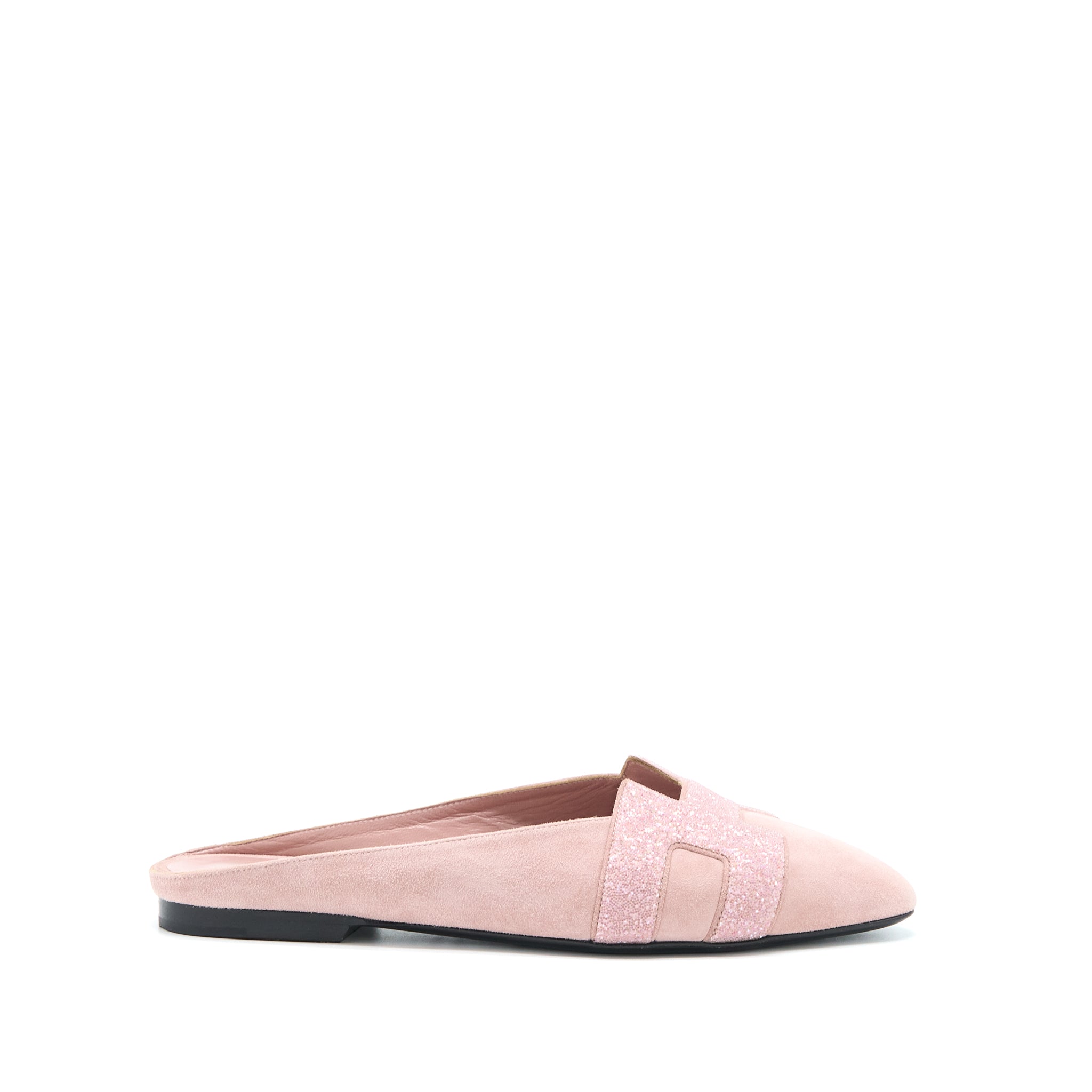 Hermes Size 35 Velvet flats Pink - Image 5
