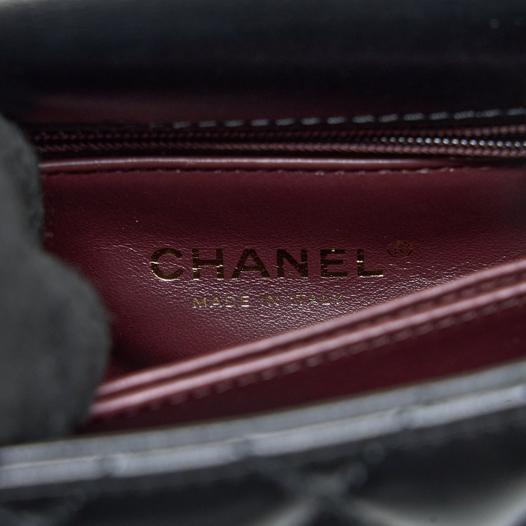 Chanel 22A Mini Coco Handle with Detailed Letter Handle Calfskin Black Brushed GHW (Microchip) - Image 12