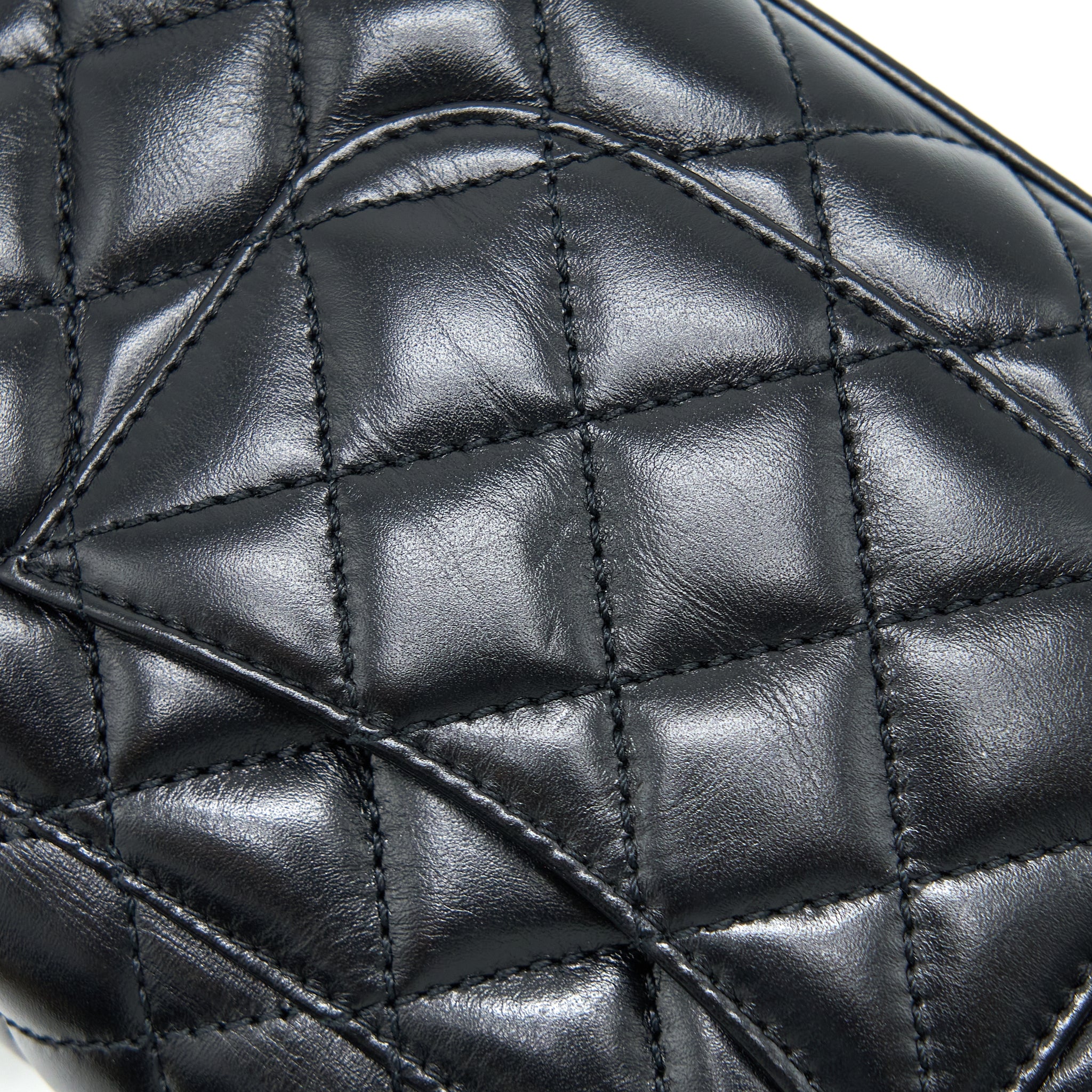 Chanel 22A Mini Coco Handle with Detailed Letter Handle Calfskin Black Brushed GHW (Microchip) - Image 10