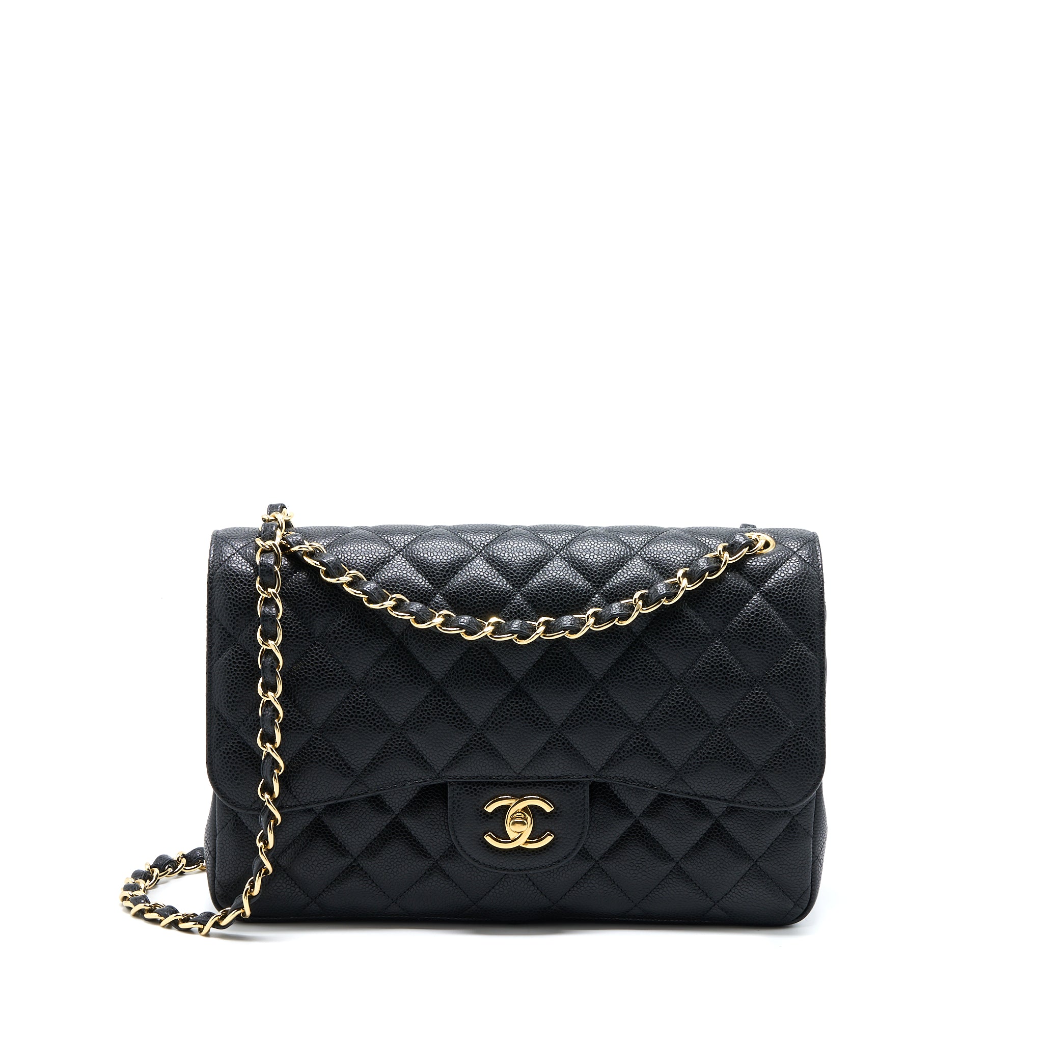 Chanel Jumbo Classic Double Flap Bag Caviar Black GHW