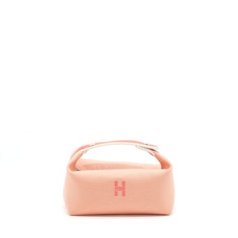 Hermes Trousse De Toilette Bride PM Canvas Travel Pouch