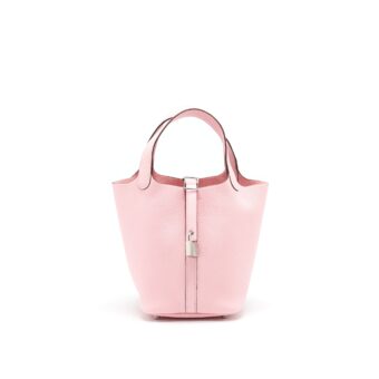 Hermes picotin 18 Lock bag 3Q Rose Sakura SHW Stamp Z
