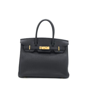 Hermes Birkin 30 Togo Black GHW Stamp D