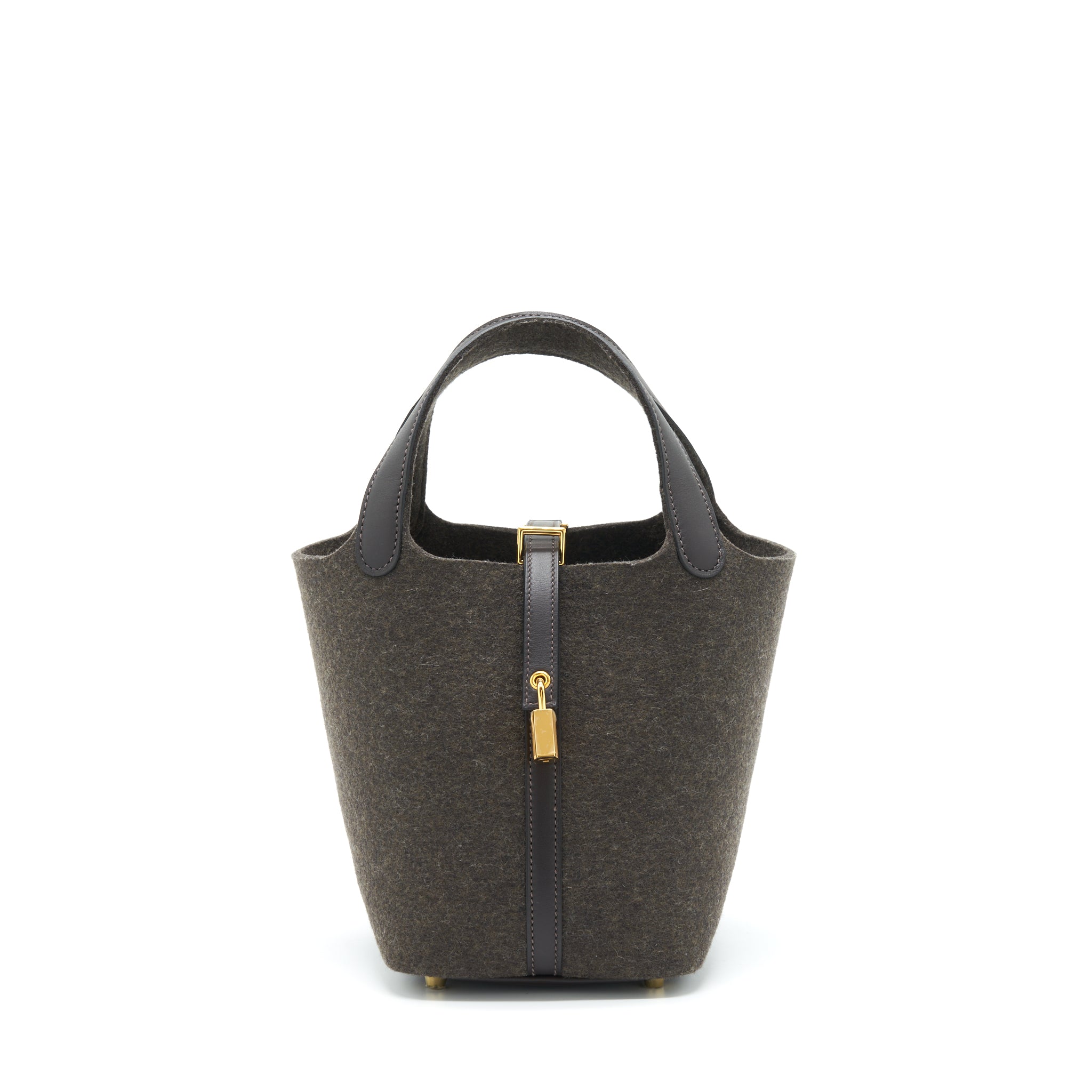 Hermes Picotin 18 Felt Lock Bag Ebene GHW Stamp Y