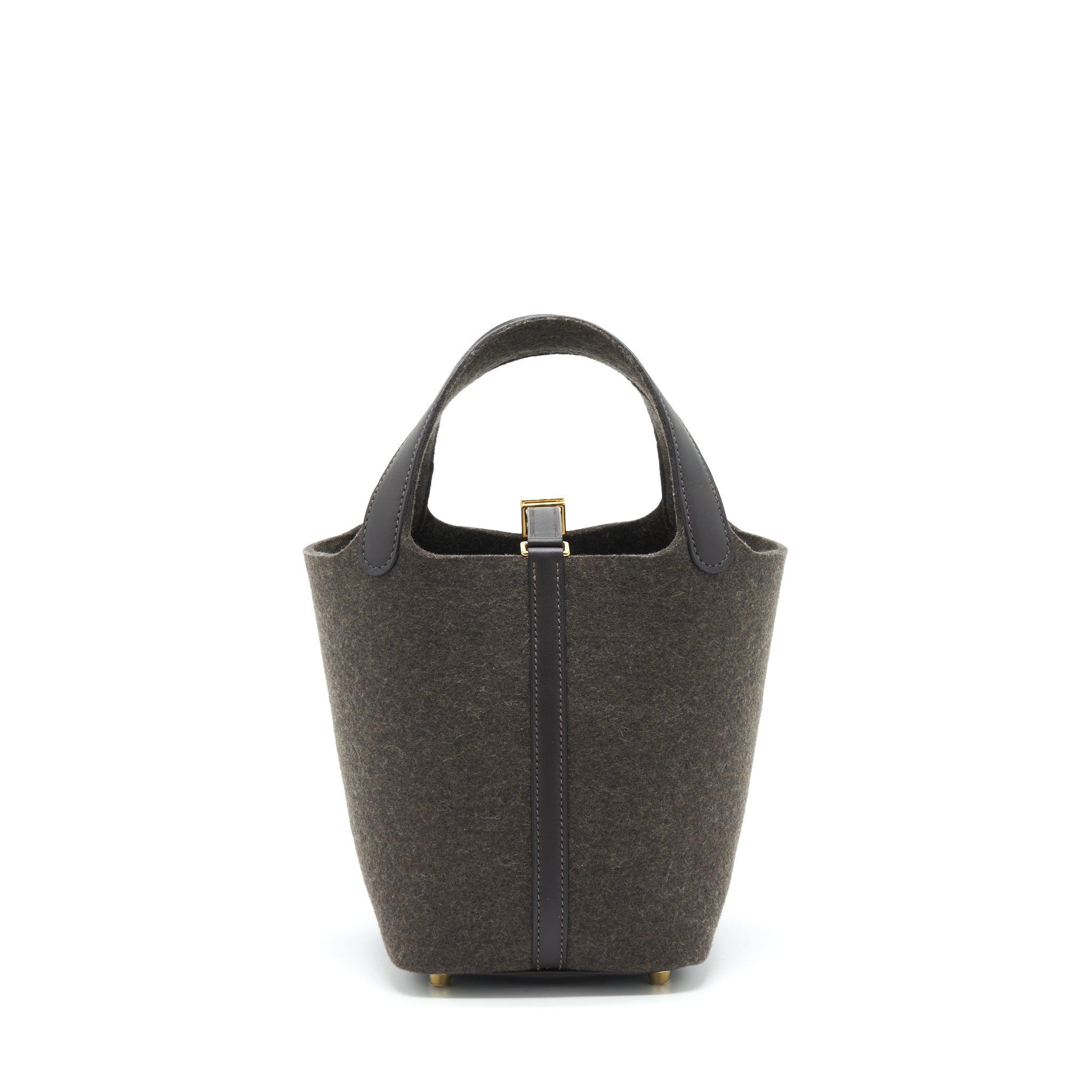 Hermes Picotin 18 Felt Lock Bag Ebene GHW Stamp Y - Image 2