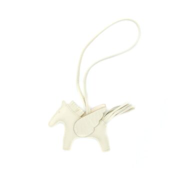 Hermes Rodeo Pegase PM Bag Charm with Alligator Touch Beton Stamp U