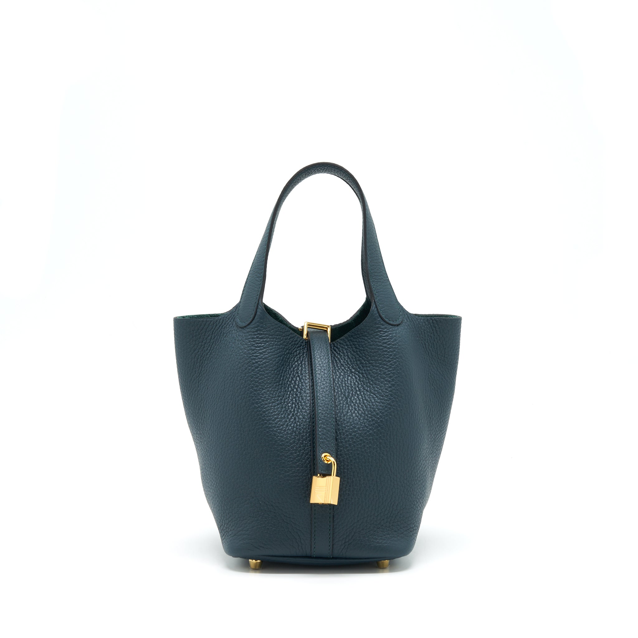 Hermes Picotin 18 Lock Bag 6O Vert Cypres GHW Stamp Z