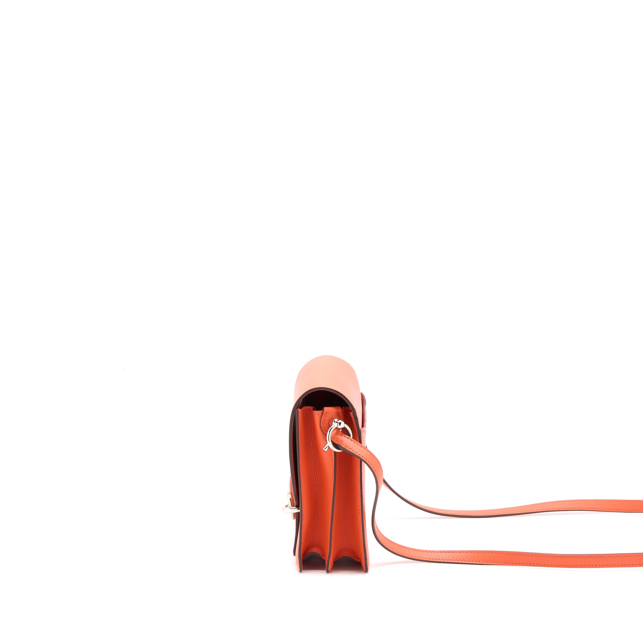 Hermes Mini Roulis Evercolor 9T Capucine SHW Stamp A - Image 3