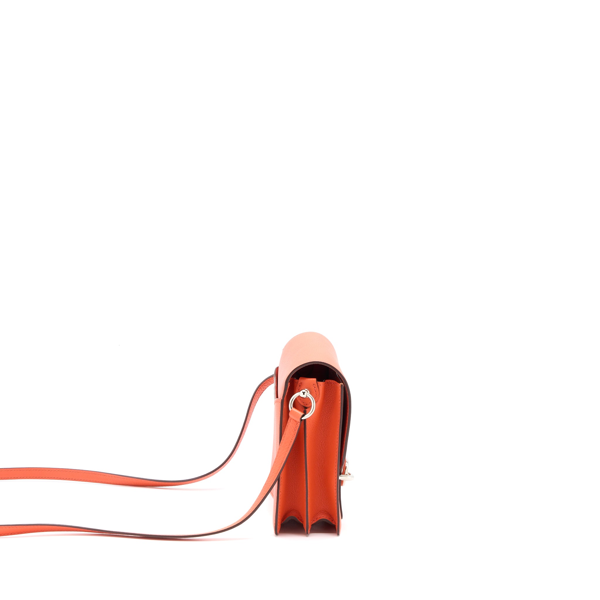 Hermes Mini Roulis Evercolor 9T Capucine SHW Stamp A - Image 4