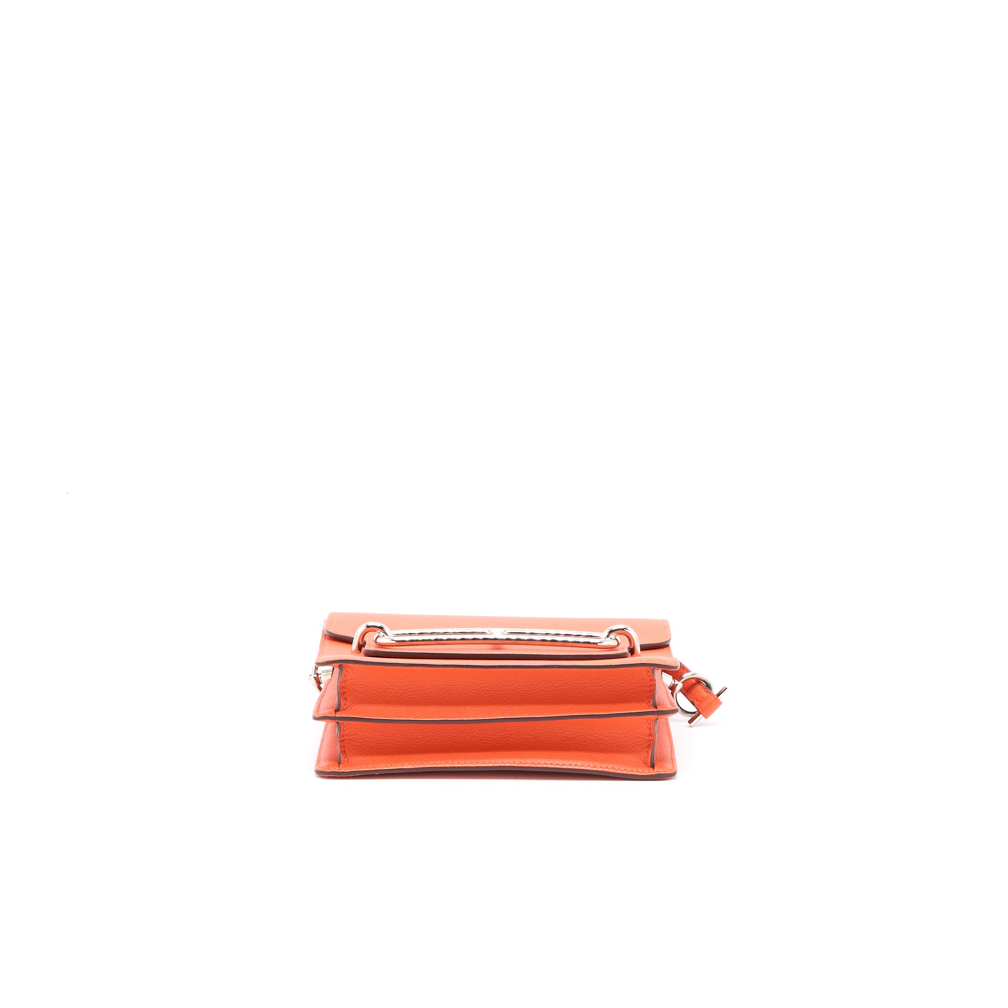 Hermes Mini Roulis Evercolor 9T Capucine SHW Stamp A - Image 5