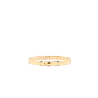 Hermes Size SH Kelly Bracelet Small Model Rose Gold 4 Diamonds