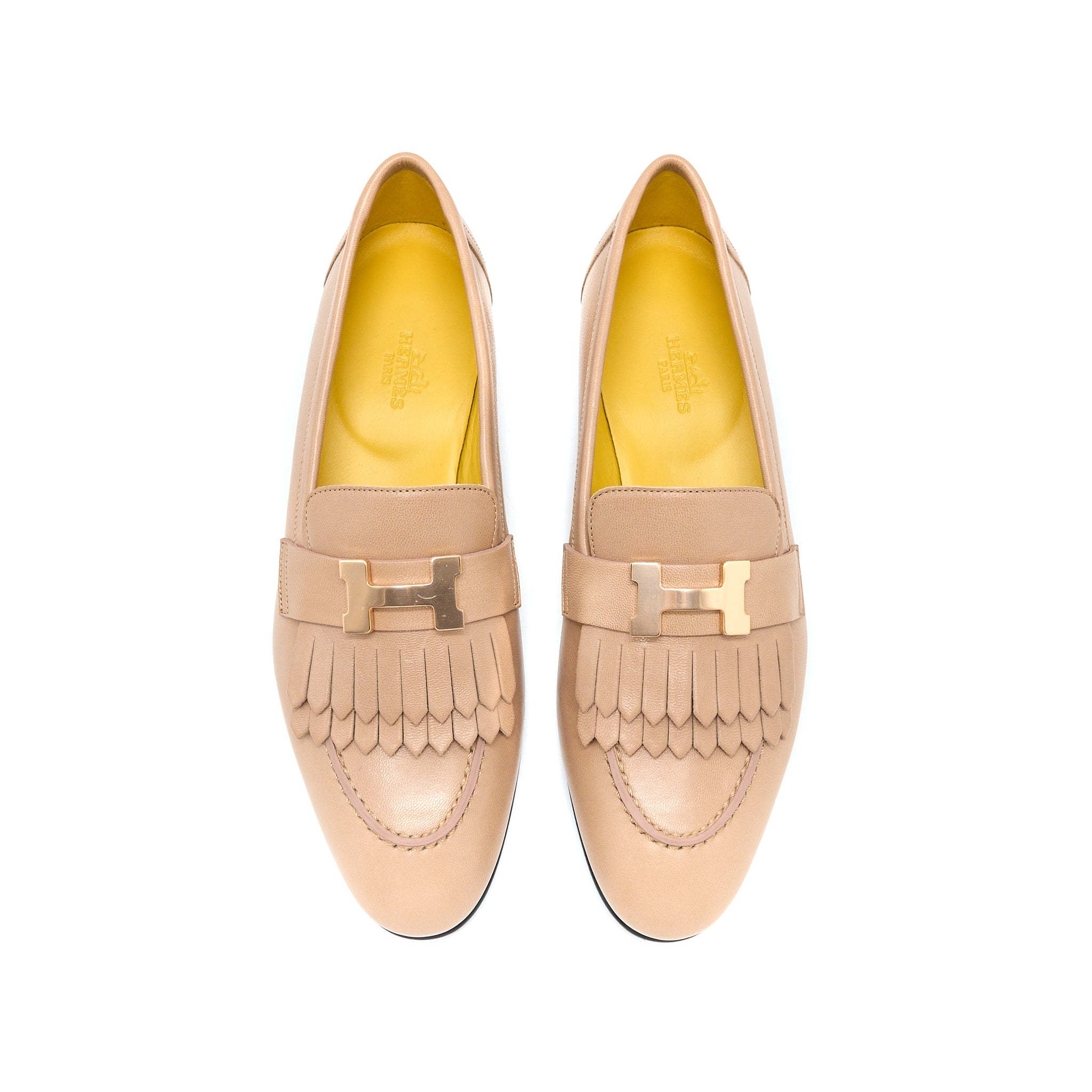 Hermes Size 38 Royal Loafer Beige Argile RGHW - Image 3