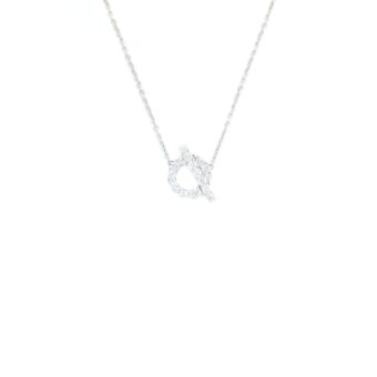 Hermes Finesse Necklace White Gold With Diamonds