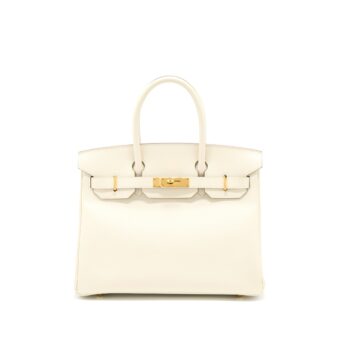Hermes Birkin 30 Epsom Craie GHW Stamp C