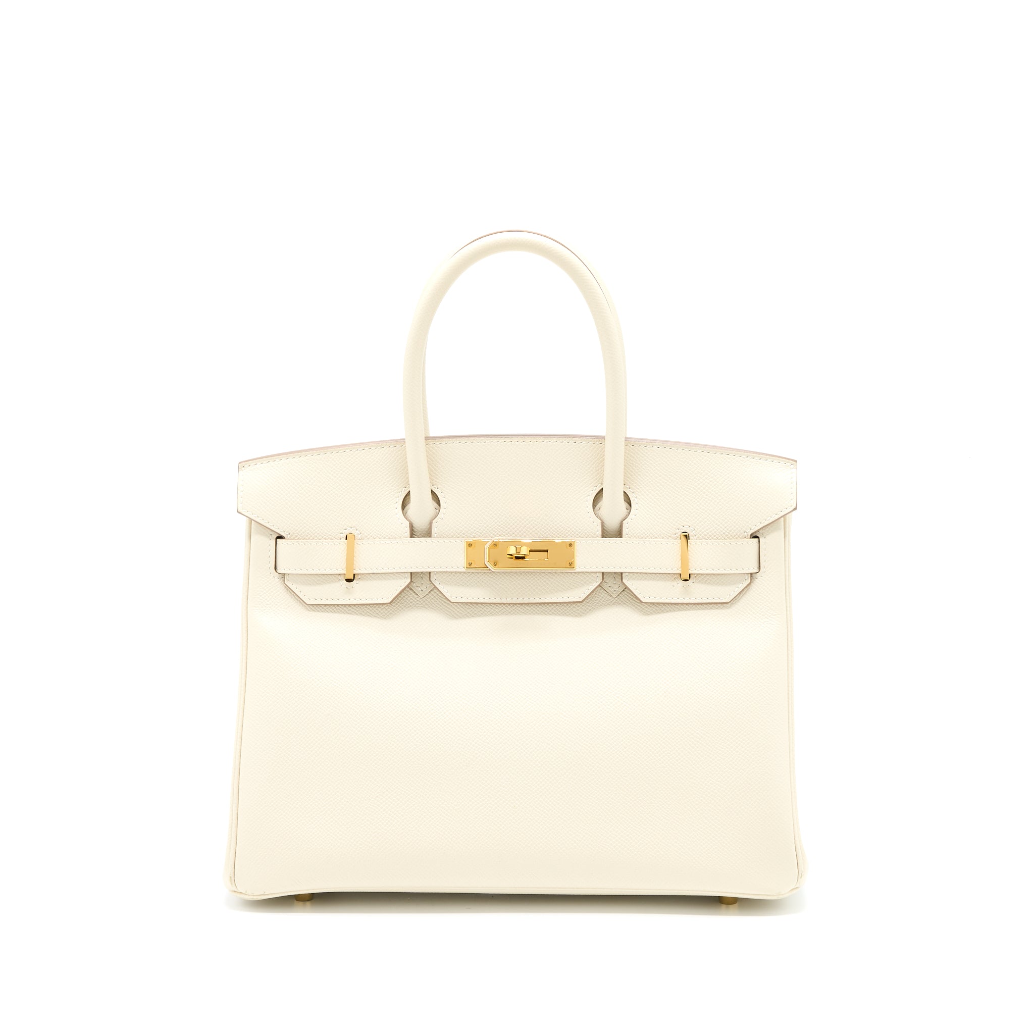Hermes Birkin 30 Epsom Craie GHW Stamp C