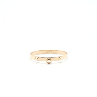 Hermes size SH Collier De Chien Bracelet Small Model Rose Gold