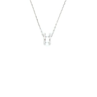Chanel Ultra Necklace 18K White Gold with Diamonds / White Ceramic