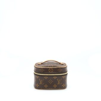 Louis Vuitton Nice Nano Toiletry Pouch Monogram Canvas GHW