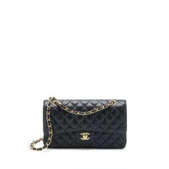 Chanel Medium Classic Double Flap Bag Caviar Black GHW