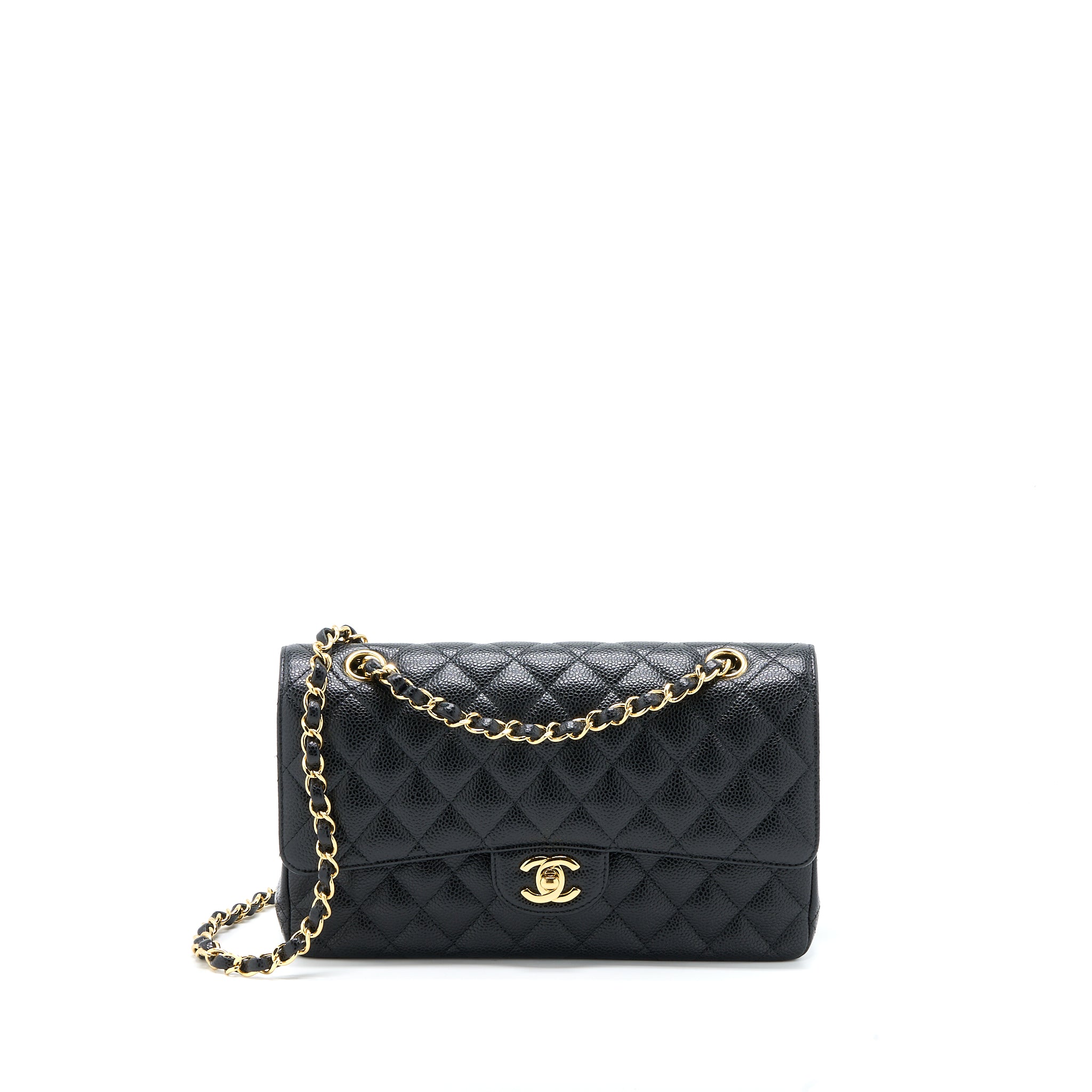Chanel Medium Classic Double Flap Bag Caviar Black GHW