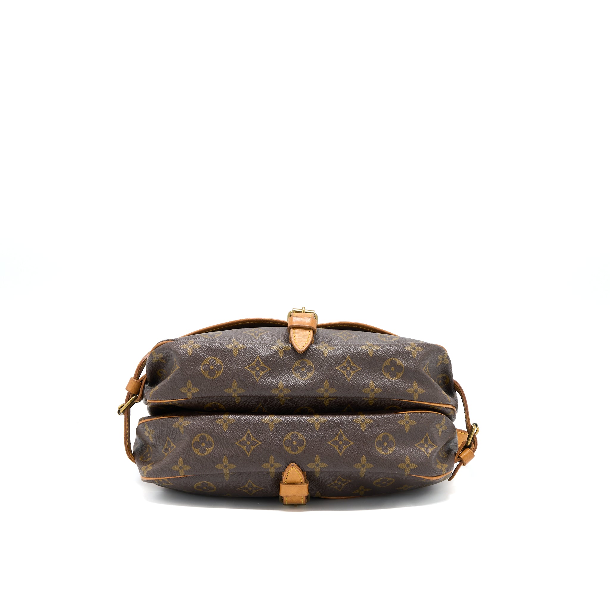 Louis Vuitton Vintage Saumur Cloth Crossbody Bag Monogram Canvas GHW - Image 5