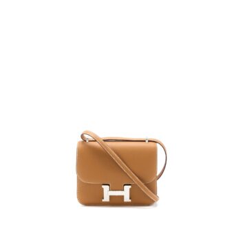 Hermes Constance Mini Epsom Gold SHW Stamp U (New Version)
