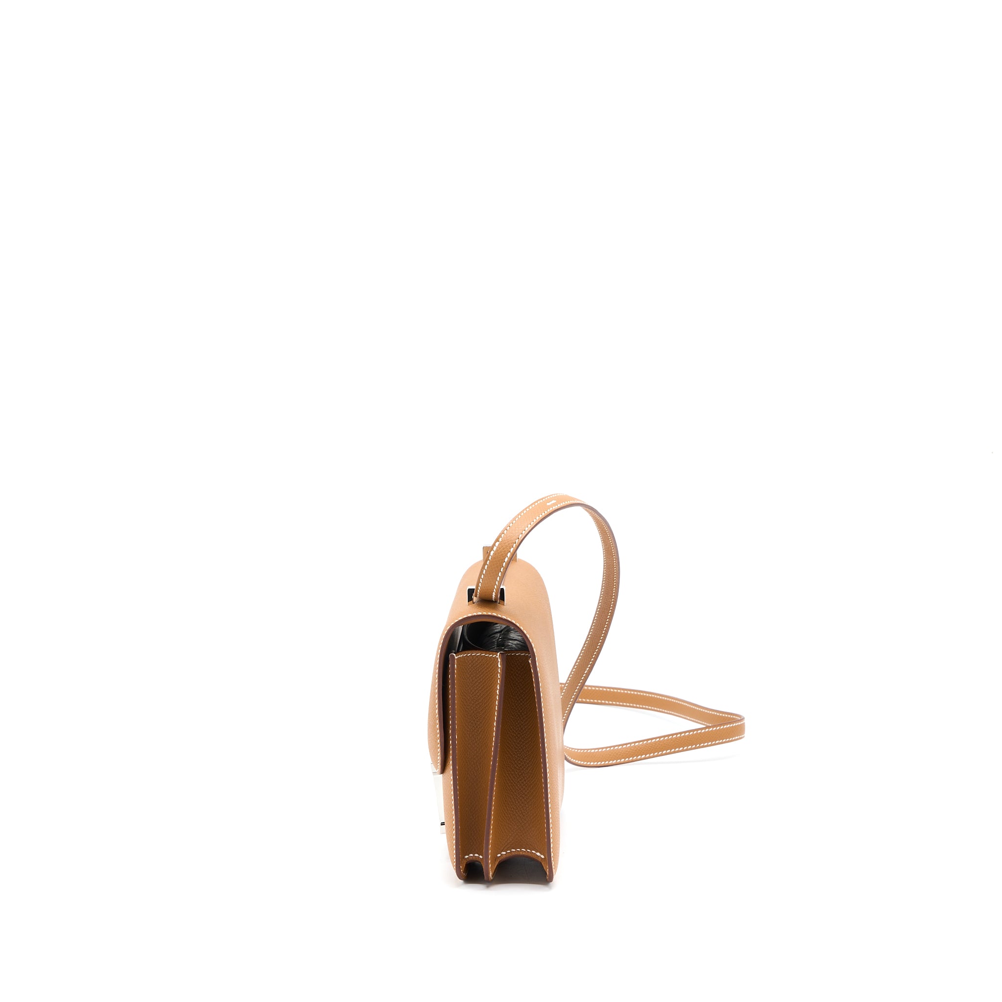 Hermes Constance Mini Epsom Gold SHW Stamp U (New Version) - Image 3