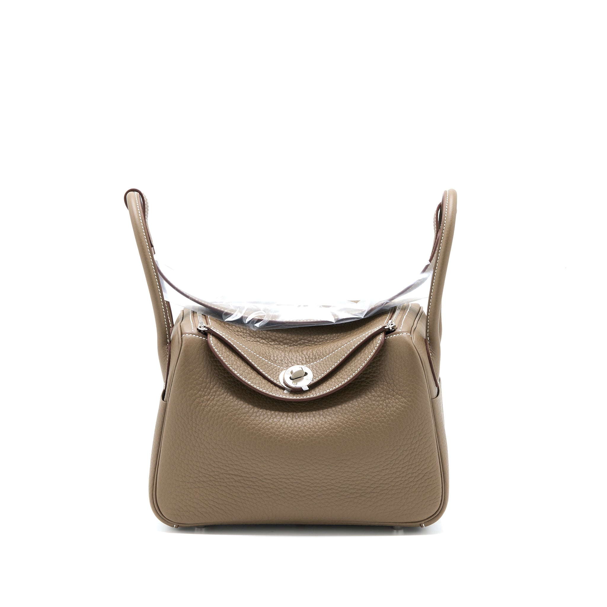 Hermes Lindy 26 Clemence Etoupe SHW Stamp U