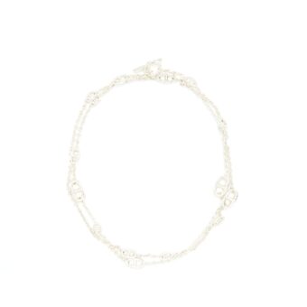 Hermes Farandole Long Necklace Sterling Sliver