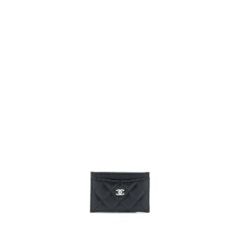 Chanel Classic Card Holder Caviar Black SHW