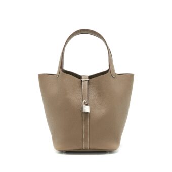 Hermes picotin 22 Lock bag Etoupe SHW Stamp Z