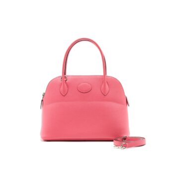 Hermes Bolide 27 Rose Azalea Epsom SHW Stamp X