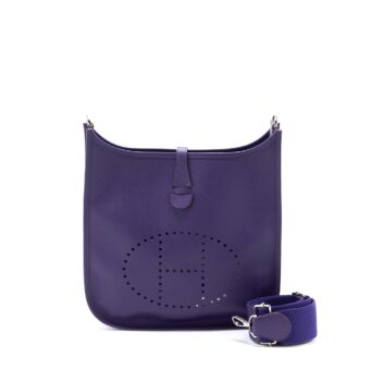 Hermes Evelyne 29 Epsom 9K Iris SHW Stamp X