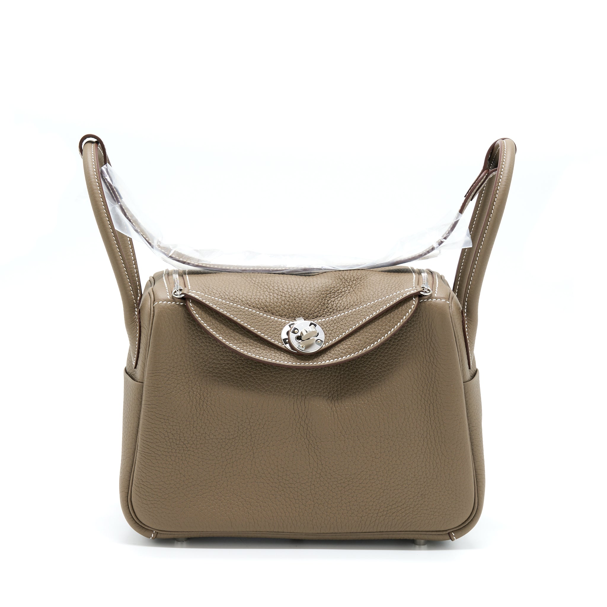Hermes Lindy 26 Clemence Etoupe SHW Stamp Z