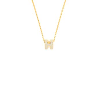 Hermes Mini Pop H Glacé Marron GHW
