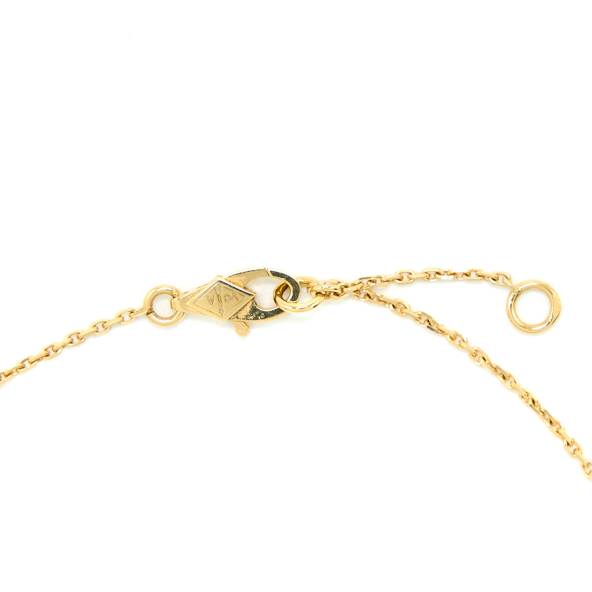 Van Cleef & Arpels Sweet Alhambra Pendant White Mother of Pearl 18K Yellow Gold - Image 4