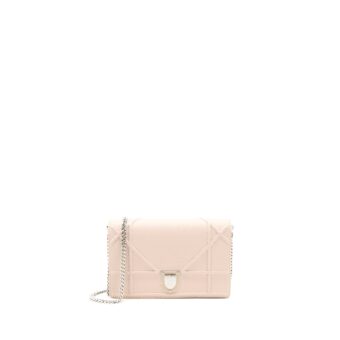 Dior Diorama Wallet On Chain Calfskin Light Pink SHW