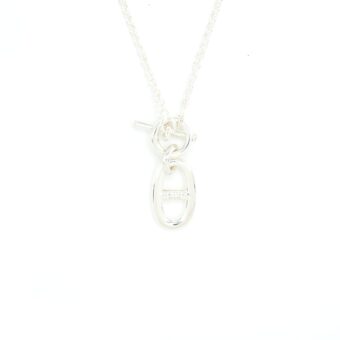 Hermes Sterling Silver Farandole Necklace