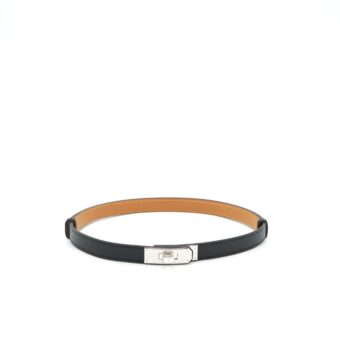 Hermes Kelly 18 Classic Belt Epsom Black SHW