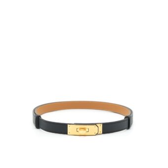 Hermes Kelly 18 Classic Belt Epsom Black GHW