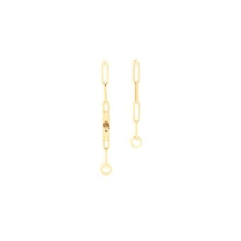 Hermes Kelly Chain Earrings Very Small Model Yellow Gold