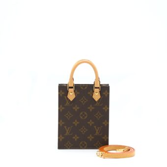 Louis Vuitton Petit Sac Plat Monogram Canvas GHW