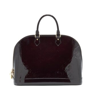 Louis Vuitton Alma GM Patent Leather Amarante Vernis