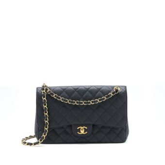 Chanel Classic Jumbo Double Flap Bag Caviar Black GHW