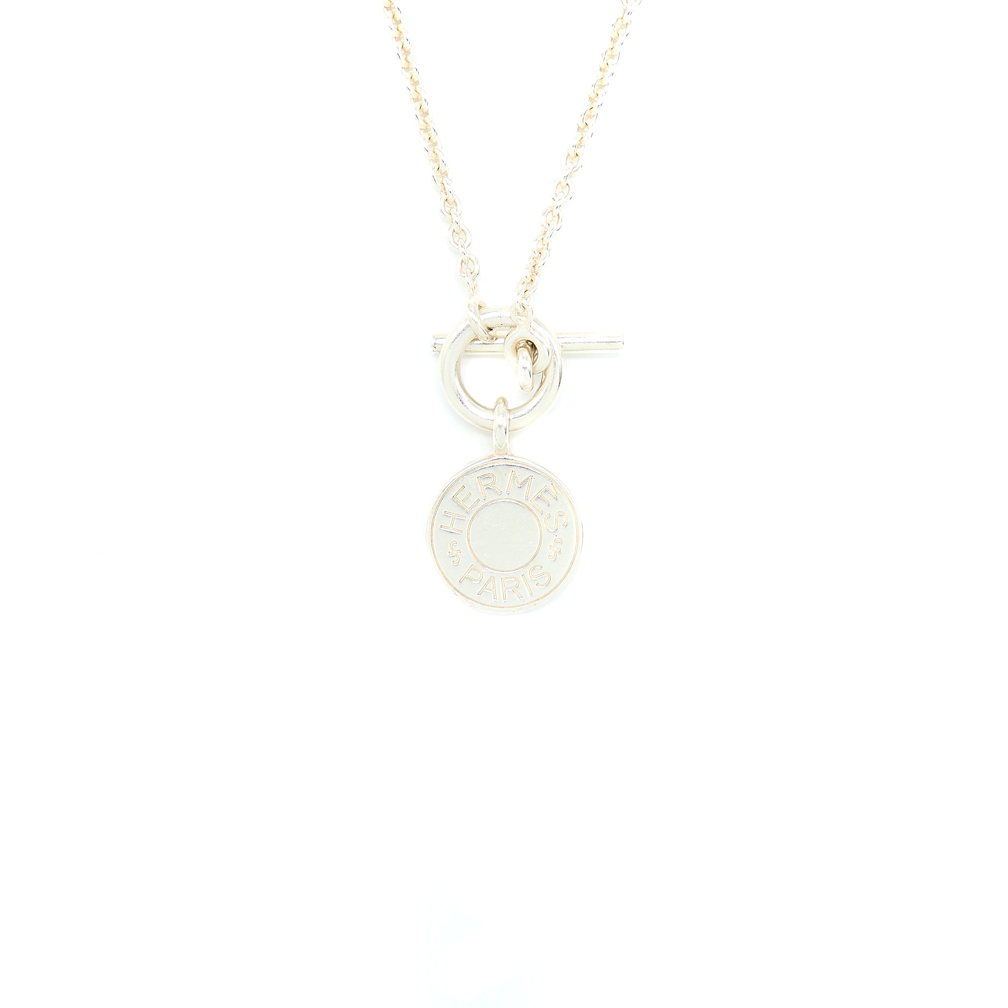 Hermes Amulettes H Confettis Necklace Sterling Silver