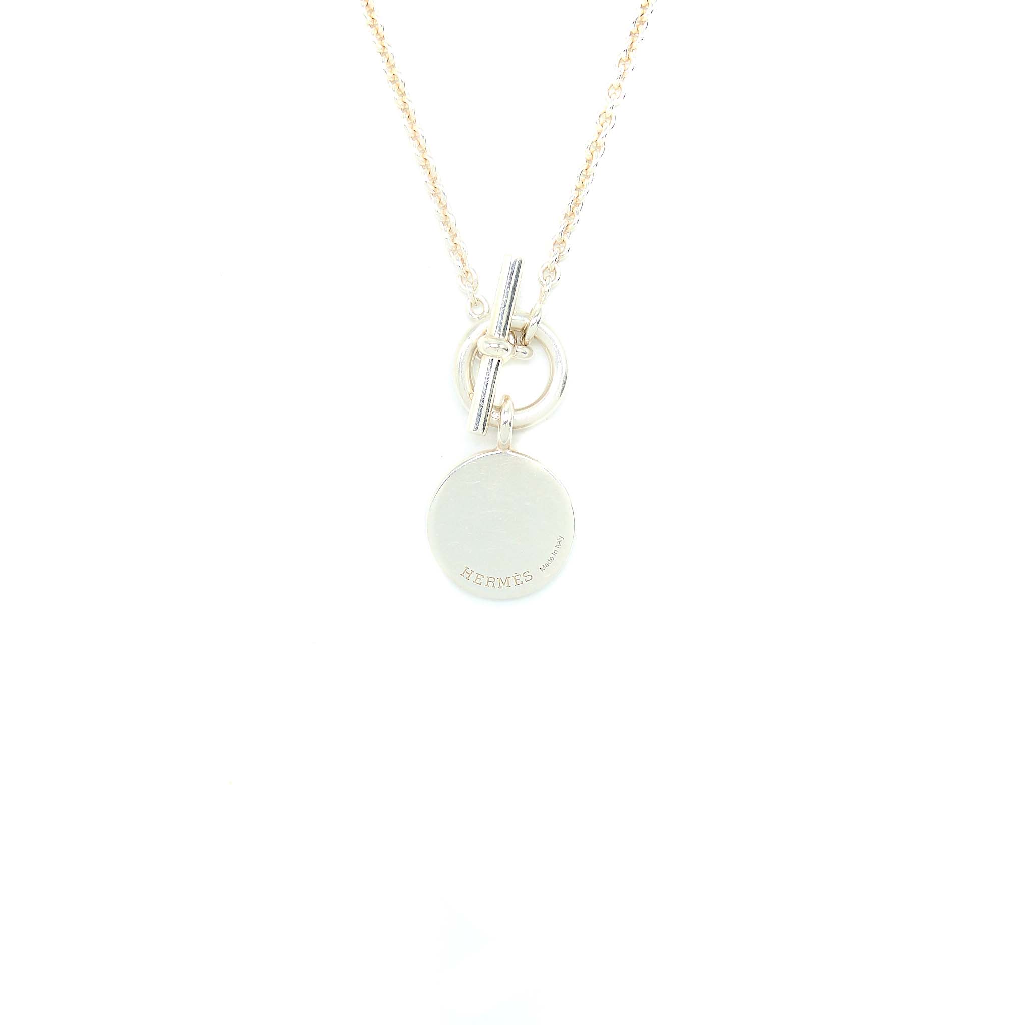 Hermes Amulettes H Confettis Necklace Sterling Silver - Image 3