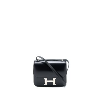 Hermes Mini Constance Box Black SHW Stamp Z