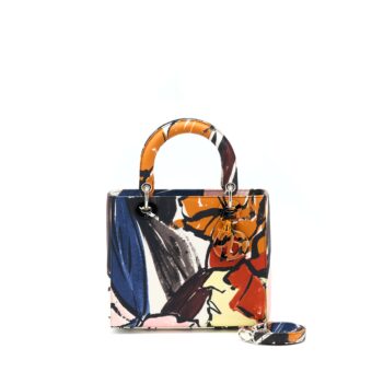 Dior Medium Lady Dior Graphic Multicolour SHW